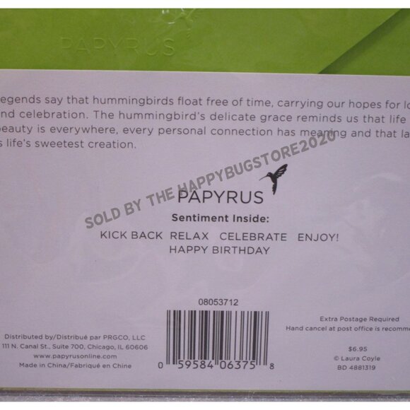 Papyrus HAPPY BIRTHDAY GREETING CARD-GIFT BAG FOR HIM-Hawaiian shirts- HANDMADE - Picture 10 of 10